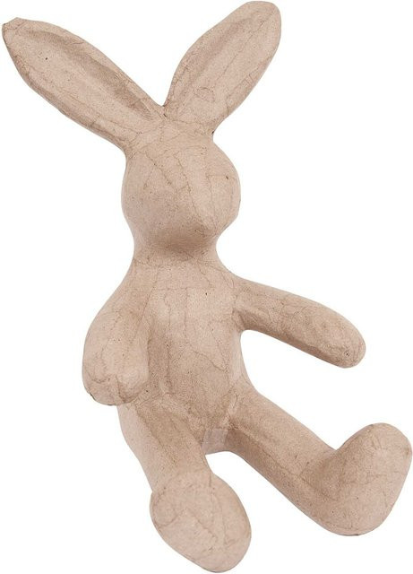 Rico Design Hase Pappmaché sitzend Braun - Bild 1