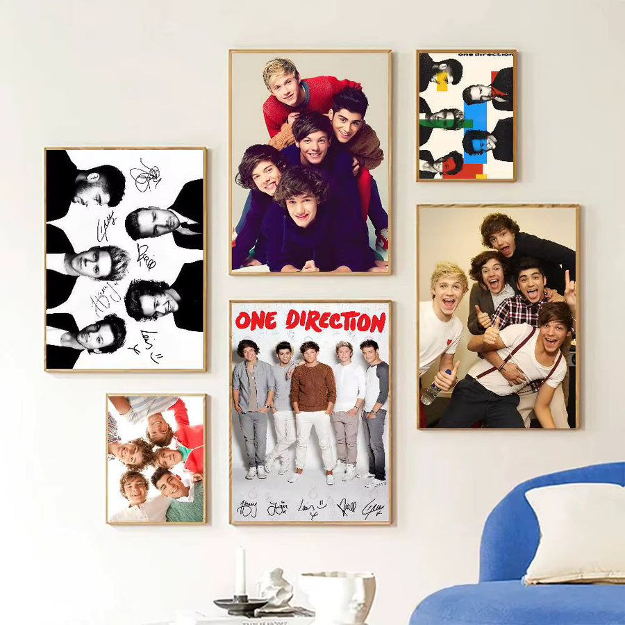 One D-Directions Selbstklebendes Poster aus Papier, Mehrfarbiges Kunstgemälde zur Wanddekoration für dein Zimmer, den Eingang oder das Restaurant - Bild 3