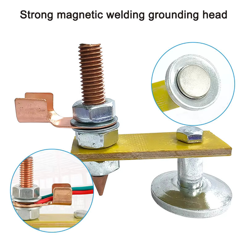 Elektromagnetischer Schweißhalter mit Einzelkopf und Drahtschwanz aus Stahl für Reparatur und Schweißarbeiten - Bild 2