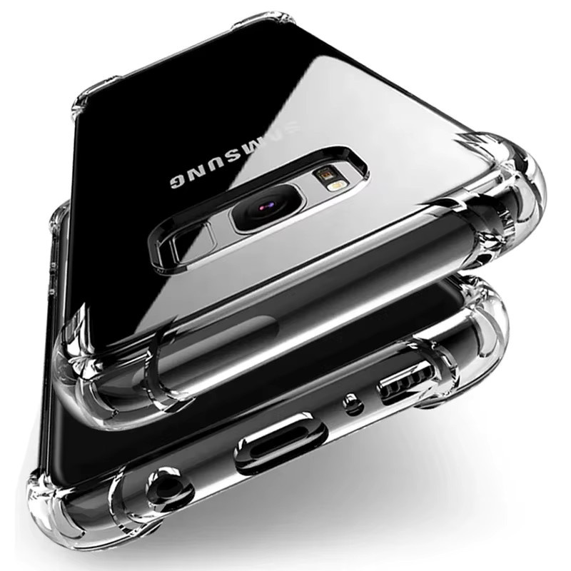 Stoßfeste transparente Silikon-Schutzhülle für Samsung Galaxy S20 FE S21 S22 S23 Ultra S9 S10 Plus S10E Note 9 10 20 - Bild 5