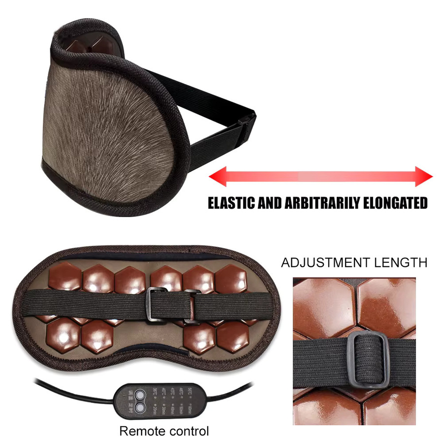 VamsLuna Elektrische Jade Augenmaske mit Turmalin-Heizung, Unisex - Bild 4