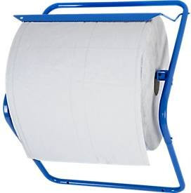 Wandhalter für Putztuchrollen von Süd-Metall, blau matt, Metall, B: 49 cm, T: 30 cm, H: 41 cm, für Rollenbreite 400 mm - Bild 1