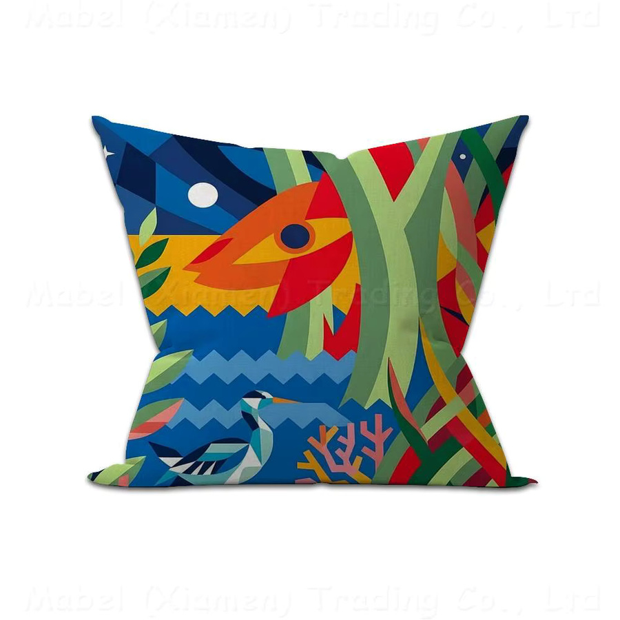 Beast Kingdom Kissenbezug Square Graphic Design im Country House Stil, Breite: 30 cm, Höhe: 30 cm - Bild 4