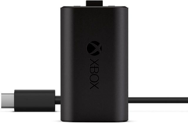 Microsoft Xbox Play & Charge Kit mit Li-Ion-Pack in Schwarz via USB-C - Bild 1