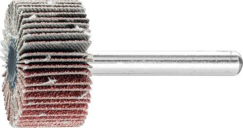 PFERD Korund Fächerschleifer A80 für Feinschliff und Finish, Durchmesser: 30 mm, Breite: 15 mm, Schaft-Durchmesser: 6 mm, 10 Stück, Multicolor - Bild 1