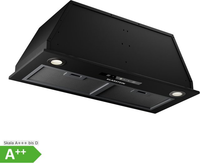Klarstein Dunstabzugshaube Einbau Paolo 72 in Schwarz mit LED Touch und 520 m³/h Luftleistung, Energieeffizienzklasse A++ - Bild 1
