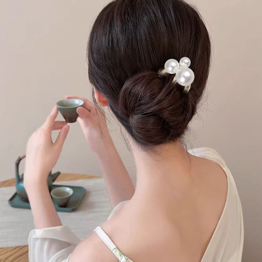 DDZST Haarnadeln U-förmige Metall Haar Clips, Damen - Bild 2