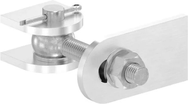 FeNau Torband aus Edelstahl V4A in Silber mit Gewinde M16 und 180 Grad Verstellbarkeit - Bild 1