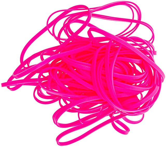 Rico Design Paper Poetry Gummibänder in Neonpink 45g - Bild 1