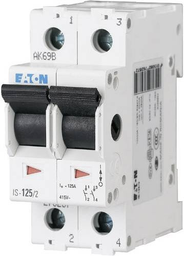 Eaton Hauptschalter 2polig 16 A mit 2 Öffnern und 2 Schließern 240 V/AC in Weiß 276255 - Bild 1