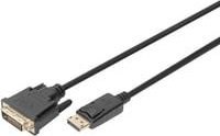 Digitus DisplayPort auf DVI-D Adapterkabel Schwarz 3,00 m - Bild 1