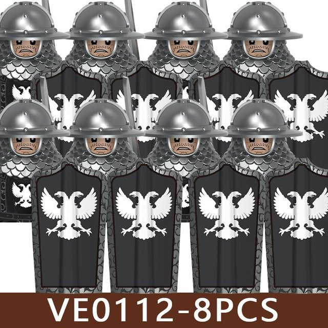 ZMM TOYS Mittelalterliche Burgsoldaten Figuren, 8-teiliges Set, ab 7 Jahren - Bild 1