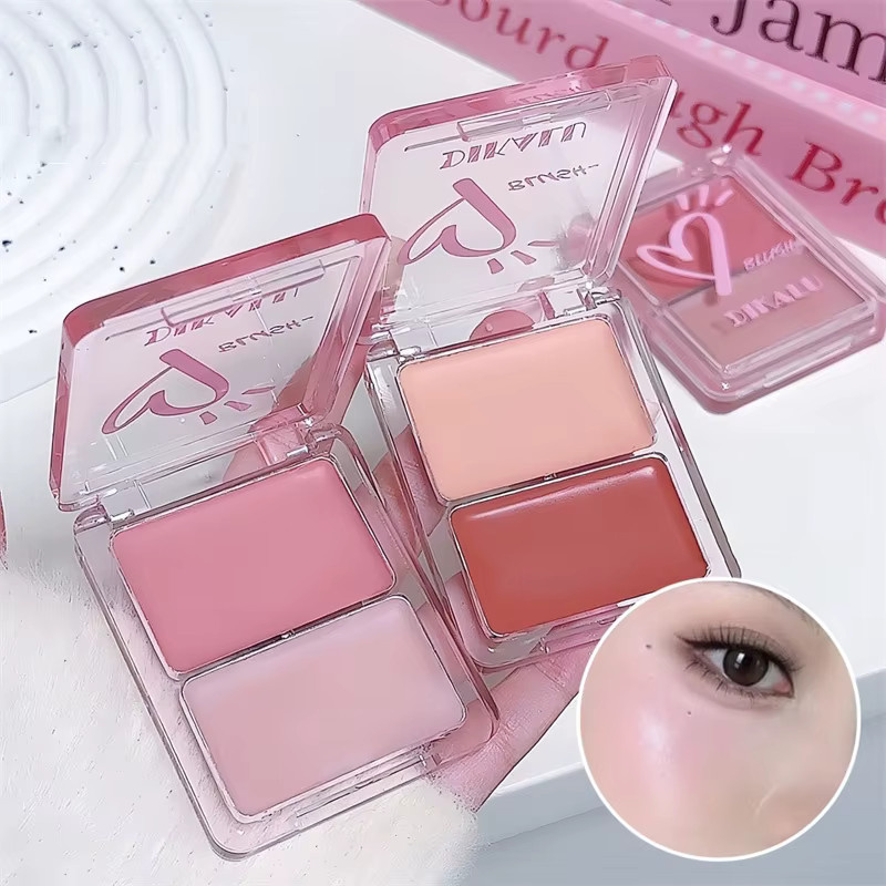kzlet Jelly Glow Blush Creme-Rouge, Milch-Pfirsich-Rosa Aprikosen-Rot, glänzend - Bild 4