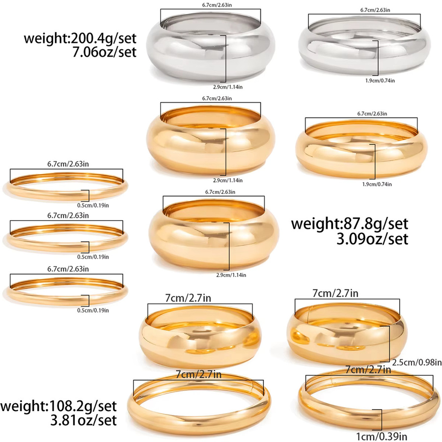 Salircon Armreifen, Gold, Vintage, Damen - Bild 2