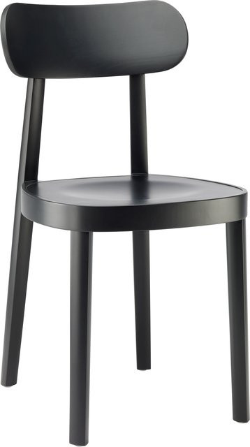 Thonet 118 M Bugholzstuhl mit Muldensitz in Schwarz - Bild 1