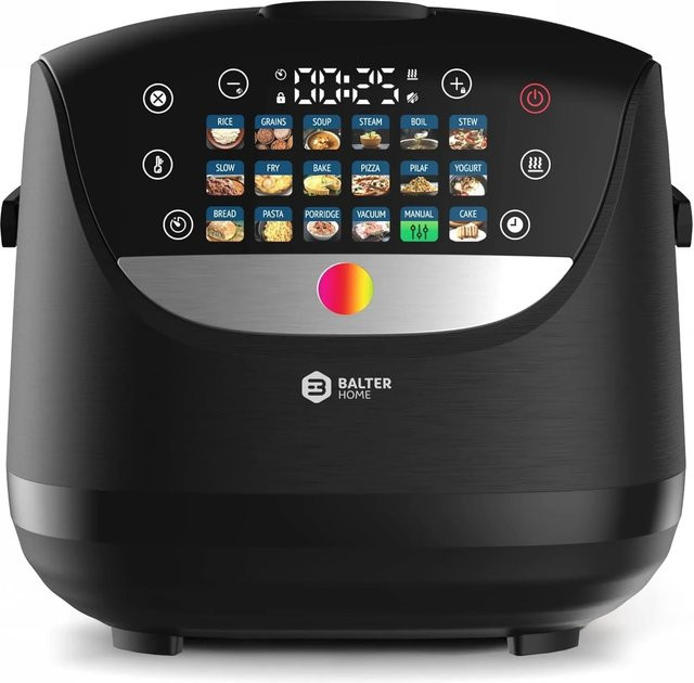 Balter Reiskocher Multikocher mit 18 Programmen und Fuzzy-Logic, 4l, Schwarz - Bild 1