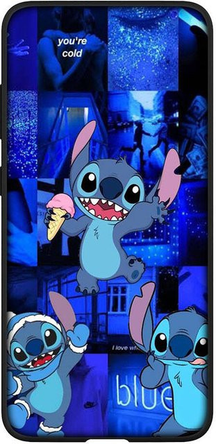 Süße Lilo Stitch Handyhülle für Samsung Galaxy S25 S24 S23 S22 S21 Ultra FE A05 A06 A15 A16 A35 A36 A37 A53 A54 A55 A56 A57 A25 A26 A17 in Himmelblau - Bild 1
