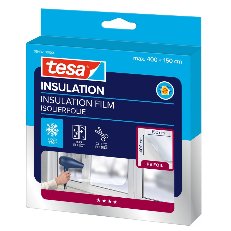 tesa tesamoll Thermo Cover Fensterisolierfolie transparent B: 150 cm x L: 400 cm - Bild 2