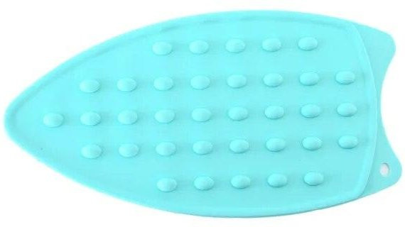 Hitzebeständiges Silikon Bügeleisen-Pad von NATAWA als tragbare Bügeleisen-Ablage und Tischset in Blau/Türkis, B/T/H: 42,1 x 26,5 x 14,0 cm - Bild 1