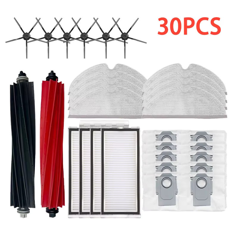 Roborock Ersatzteil-Set für Q5 Pro, Q8 Max und Q8 Max+ mit Hauptbürste, Hepa-Filter, Mopp und Staubbeuteln in Multicolour - Bild 1
