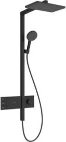 Hansgrohe Showerpipe Raindance Alive Q 2jet Duschsystem mit Thermostat und Regendusche in Schwarz Matt - Bild 1
