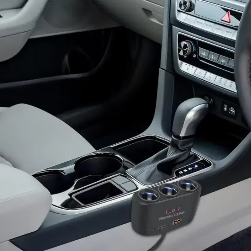 Auto Zigarettenanzünder Adapter 12V 24V Schnellladegerät für Telefon, Dashcam und GPS in Schwarz - Bild 4