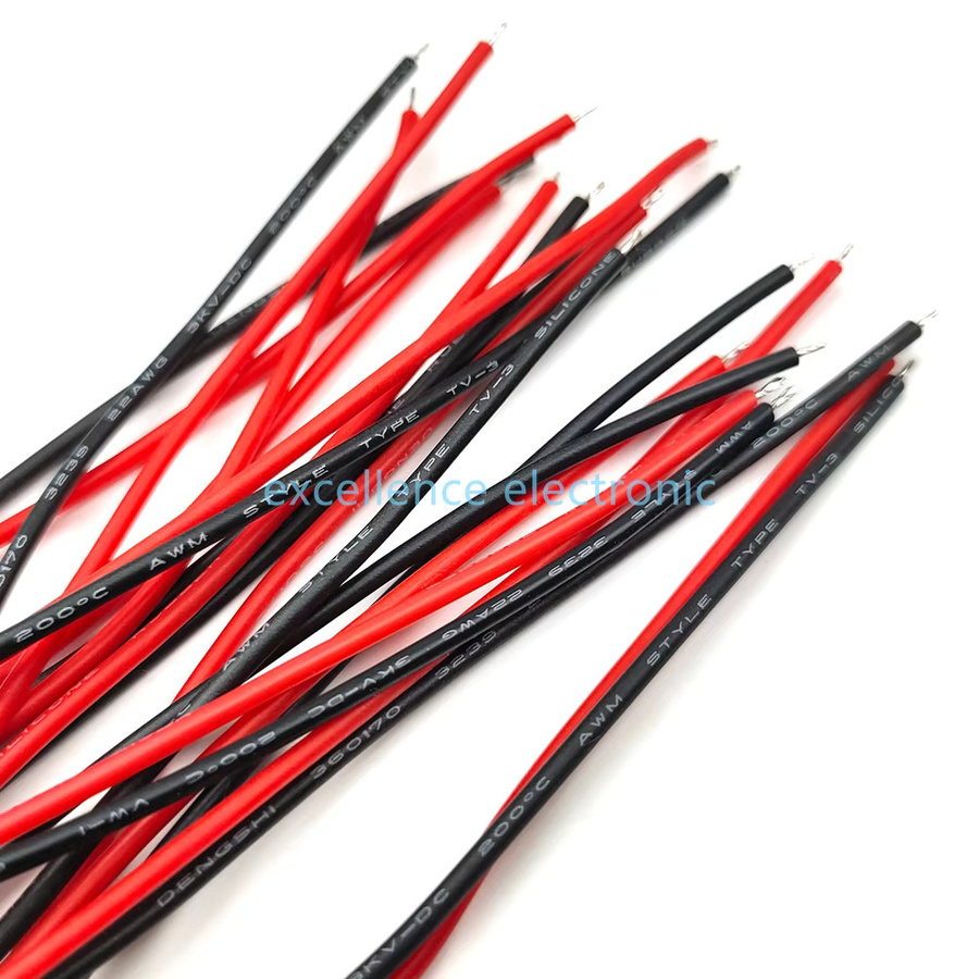 JST XH 2,54mm 2Pin Anschlussstecker Set mit 10cm 22AWG Silikonkabel für Drohnen-Batterien, 5 oder 10 Paare, männlich und weiblich - Bild 2