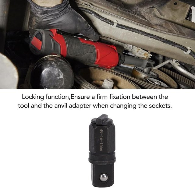 Milwaukee Ratschen-Amboss-Adapterbox aus Kohlenstoffstahl in Schwarz für M12 FUEL INSIDER Box Ratschen - Bild 1