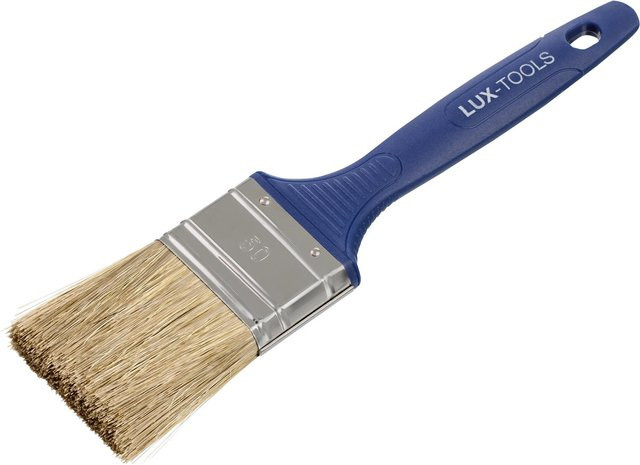 LUX-TOOLS Flachpinsel Dispersion mit Synthetikborsten, Blau, Breite: 50 mm - Bild 1