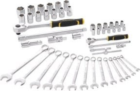 Stanley Kombinationsschlüssel-Set 49-teilig in Silber mit 1/4 Zoll Aufnahme - Bild 1