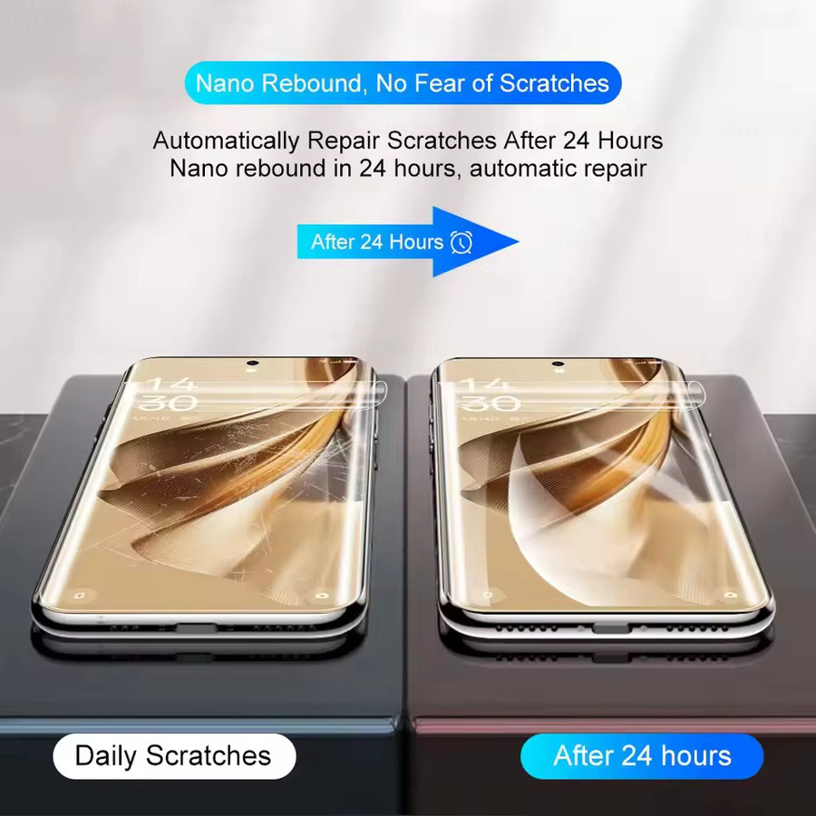 3 Stück Hydrogel-Displayschutz Folie für Oppo Reno 13 14 15 FS F 5G in Transparent - Bild 3