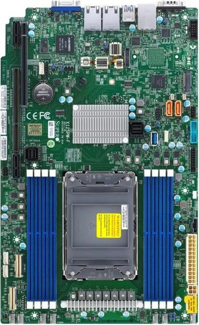 Supermicro X12SPW-F Motherboard mit LGA4189-Sockel, C621A Chipsatz, USB 3.2 Gen 1, 2 x Gigabit LAN und Onboard-Grafik - Bild 1