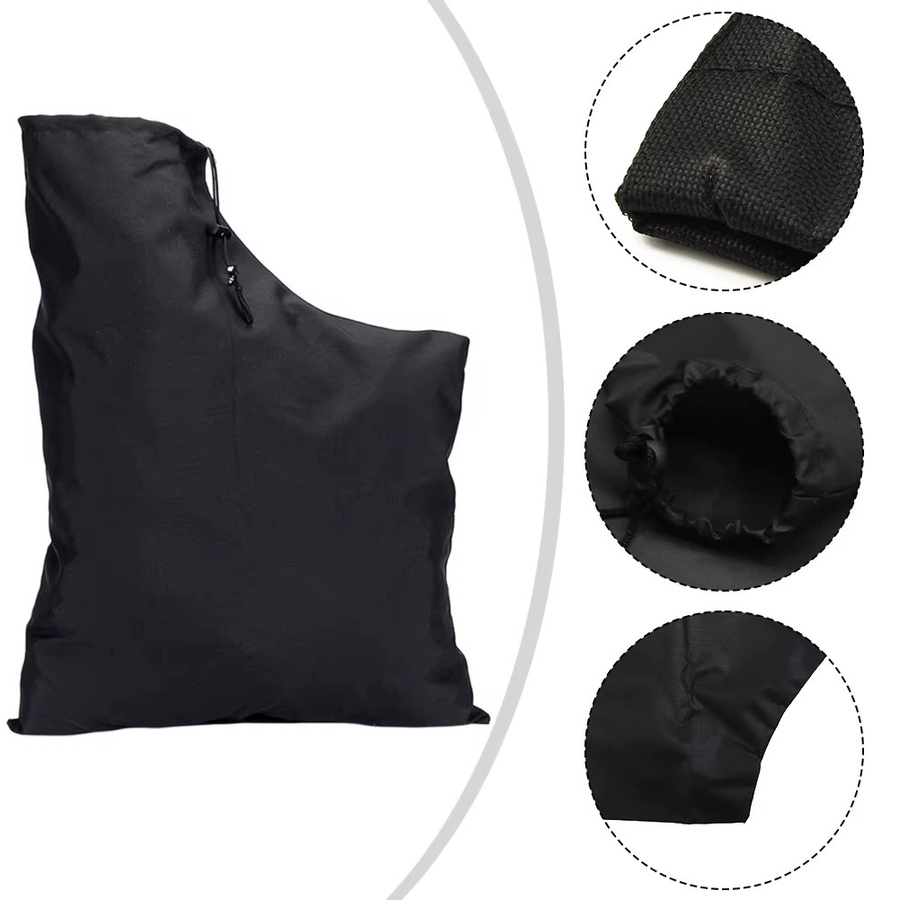 LEENKEA Laubbläser Sammeltasche aus 420D Material in Schwarz für die Gartenreinigung - Bild 2