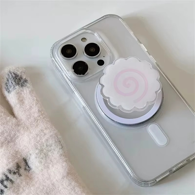 Magnetischer Griptok Telefonhalter mit süßem lila Auberginen-Design für iPhone und MagSafe kompatible Geräte - Bild 1