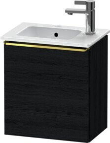 Duravit Waschtischunterschrank D-Neo in Eiche glänzend Schwarz, B: 41 cm, T: 27,4 cm, H: 44 cm - Bild 1