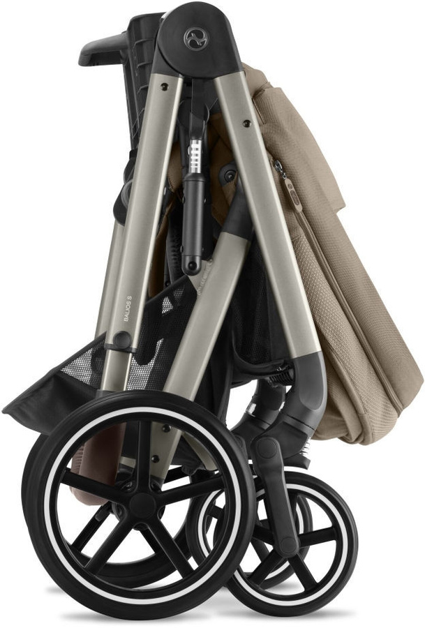 Cybex BALIOS S LUX TPE Kombi-Kinderwagen in Almond Beige mit Federung und Schwenkrädern - Bild 4
