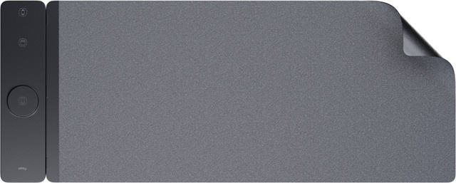 Allity 4in1 Mauspad ALP-100 mit kabellosem Laden für Telefon, Uhr und Kopfhörer, Schwarz und Grau - Bild 1
