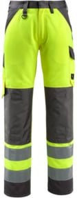 Mascot Maitland Arbeitshose EN ISO 20471 Class 2 in Hi-Vis Gelb und Dunkelanthrazit - Bild 1