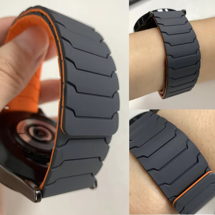 Amazfit Uhrenarmband Silikon, Magnetisch, Schwarz, Unisex - Bild 4
