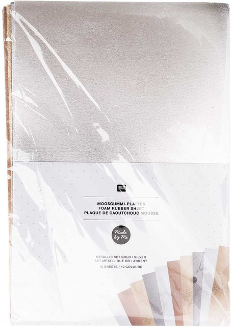 Rico Design Moosgummimix 2mm 20 x 30 cm 10 Stück - Bild 1