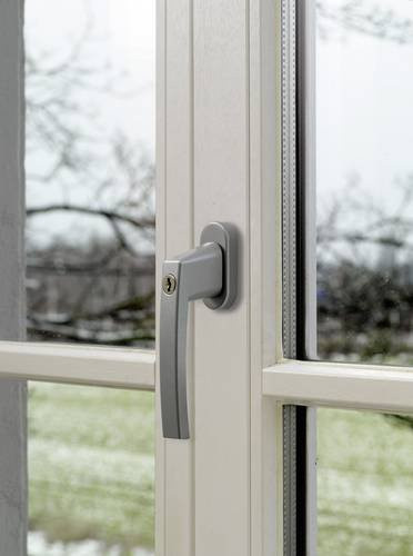 ABUS Fenstergriff abschließbar in Silber - Bild 1