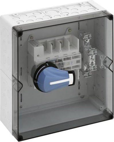 Spelsberg AKi-TE 216 Lasttrennschalter in Weiß und Transparent mit einer Schaltspannung von max. 690 V/AC, B/T/H: 30,0 x 30,0 x 13,2 cm - Bild 1