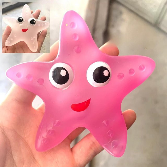 Binchi Niedernlicher Farbwechselnder Seestern Quetschspielzeug, Anti-Stress Entlüftungsball - Bild 1