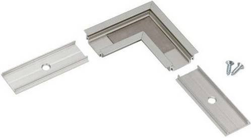 Brumberg L-Verbindung Strip Connector in Weiß und Silber - Bild 1