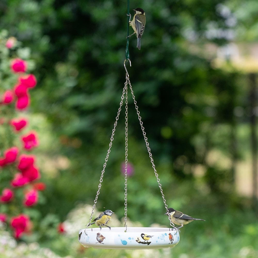Vogeltränke Gartenvögel Myrte von CJ Wildlife aus Keramik in Weiß, rund - Bild 2