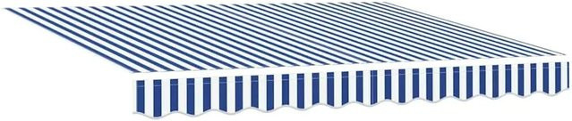 Furnicato Markisenersatzstoff aus Polyester in Blau und Weiß, B/H: 300 x 200 cm - Bild 1