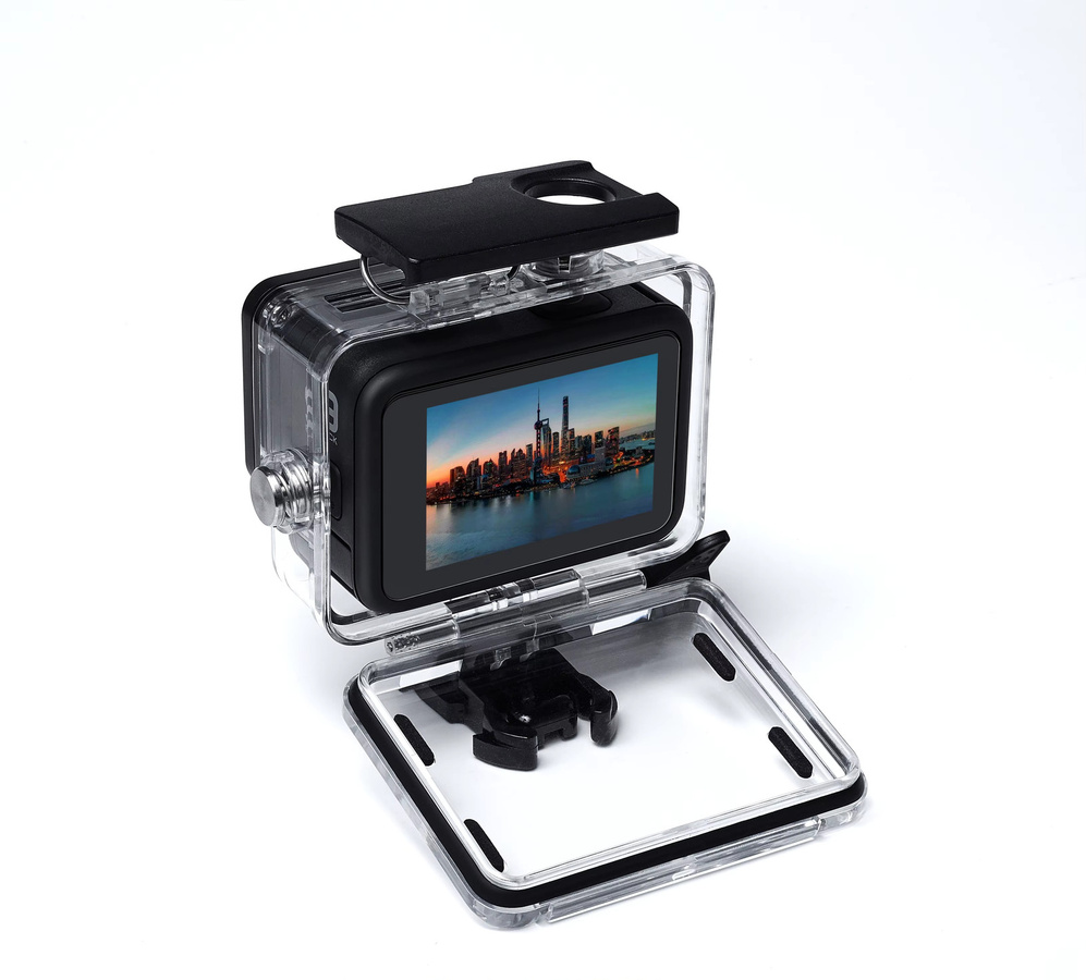 Probty Wasserdichtes Gehäuse für GoPro Hero 9, 10, 11, 12 und 13 Black, Schützende Unterwasser-Tauchhülle in Schwarz und Transparent - Bild 2