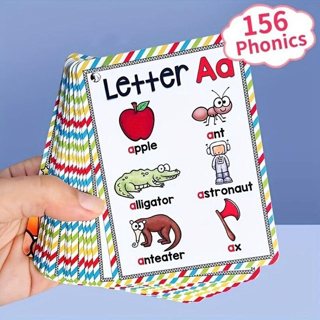 Yiran toy Englische Alphabet Phonics Taschenkarten bunt - Bild 1