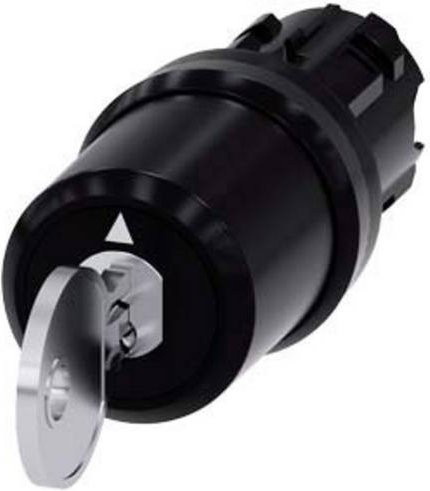 Siemens Schlüsselschalter 3SU1000-5BL21-0AA0 in Schwarz aus Kunststoff mit IP66, IP67 und IP69/IP69K Schutzart - Bild 1