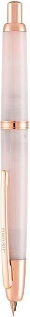 JINHAO 20-Press Füllfederhalter aus Kunstharz in Rosa mit Goldclip, EF F-Feder und Konverter - Bild 1
